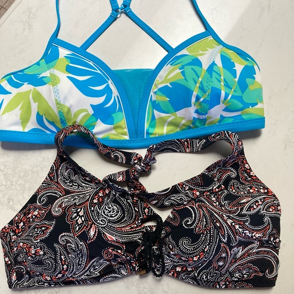 BUNDLE #12pcs LANDSEND/LIZ CLAIBORNE Swimwear 12&14 Underwire Tankini fullbrief - Picture 1 of 16